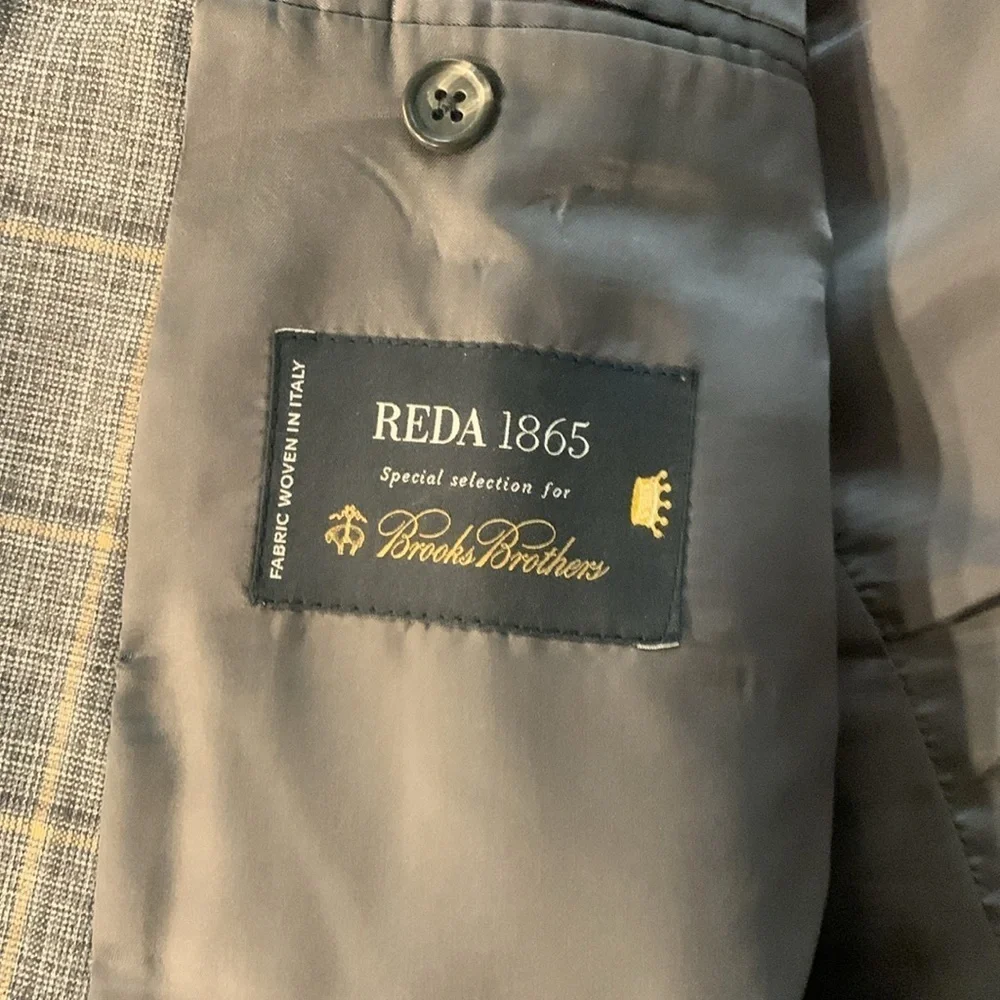 Brooks brothers blazer 42R, grey/gold